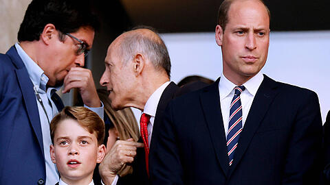 Prinz George und Prinz William verfolgten das EM-Finale im Stadion.