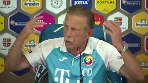 Redete sich in Rage: Rumäniens Nationaltrainer Christoph Daum.