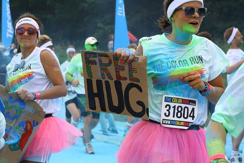 Bunter geht's nicht: Der Color Run in Riem. Die Bilder.