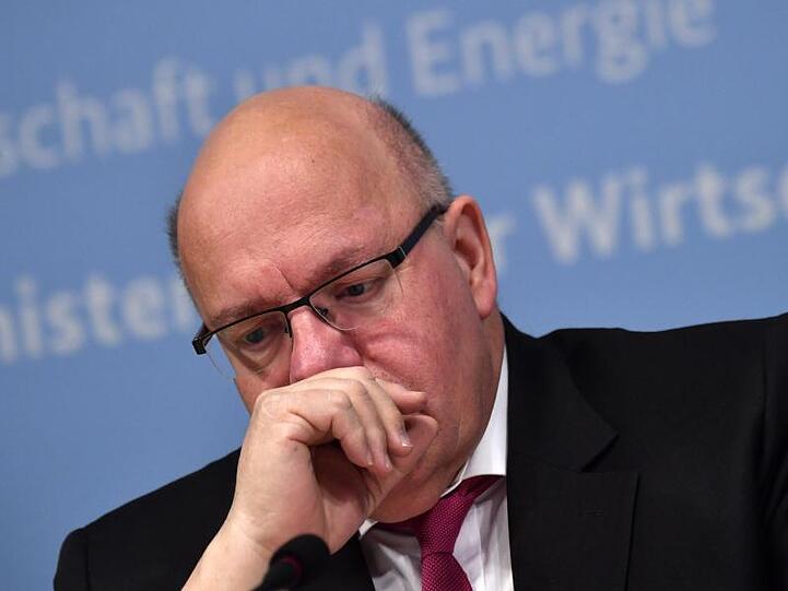 Bundeswirtschaftsminister Peter Altmaier während einer Pressekonferenz zur wirtschaftlichen Lage in der Coronavirus-Pandemie.