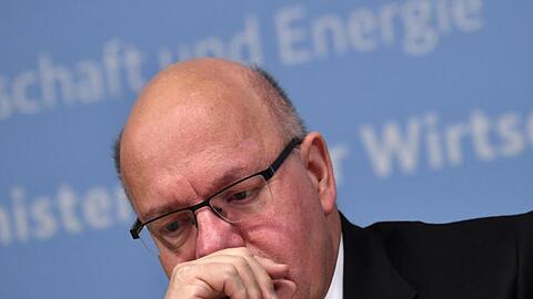Bundeswirtschaftsminister Peter Altmaier während einer Pressekonferenz zur wirtschaftlichen Lage in der Coronavirus-Pandemie.