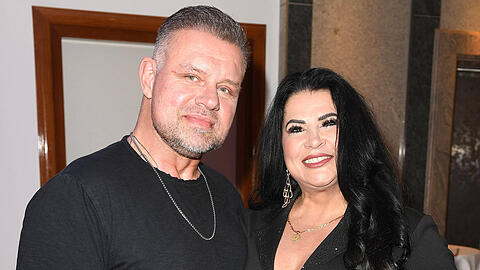 Stefan Braun mit Promi-Partnerin Iris Klein.