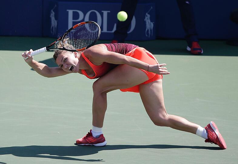 Die rumänische Tennisspielerin Simona Halep musste sich überraschenderweise geschlagen geben.