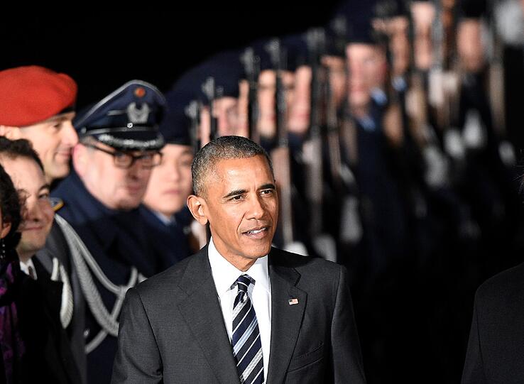 US-Präsident Barack Obama bei seinem Abschiedsbesuch in Berlin.