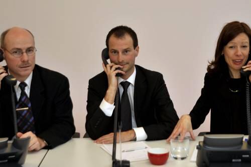 Von links: Merten Larisch von der Verbraucherzentrale Bayern, Philipp Busler von der Privatbank Reuschel & Co, Constanze Hintze von der Anlageberatung Svea Kuschel und Kolleginnen