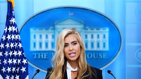 Bei ihrem ersten Auftritt als Trumps Sprecherin wirkte Zacharia stellenweise nerv&ouml;s. (Archivfoto)
