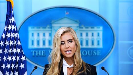 Bei ihrem ersten Auftritt als Trumps Sprecherin wirkte Zacharia stellenweise nerv&ouml;s. (Archivfoto)
