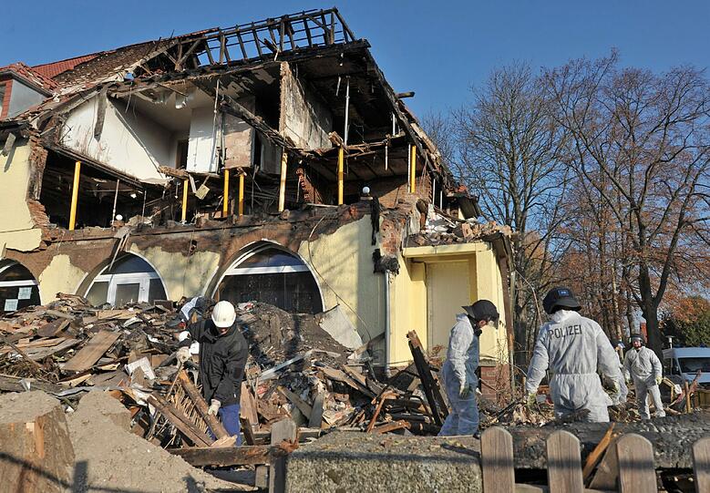 Das gesprengte Haus von Zwickau: Hier lebten die Terroristen mit Beate Z.