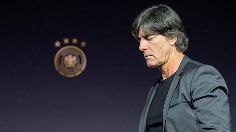 Bundestrainer Jogi Löw bei der Bekanntgabe des vorläufigen WM-Kaders der deutschen Nationalmannschaft.