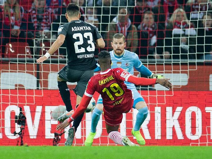 Sargis Adamyan (23) brachte mit seinem Tor zum den 1:1 Hoffenheim in Köln auf die Siegerstraße.