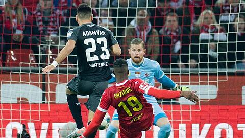 Sargis Adamyan (23) brachte mit seinem Tor zum den 1:1 Hoffenheim in Köln auf die Siegerstraße.