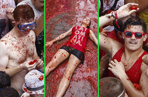 Die Tomatina hat Tradition und geht auf eine Tomatenschlacht im Jahr 1945 zurück. Die wilden Fotos vom Jahr 2013 sehen Sie in der Bilderstrecke.