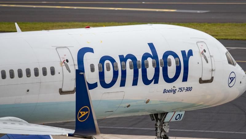 Ein Flugzeug der Fluggesellschaft Condor. Ein Flugzeug der Fluggesellschaft Condor.