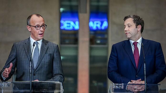 Können die Fraktionschefs von Union und SPD, Merz und Klingbeil, die Grünen noch auf ihre Seite ziehen?