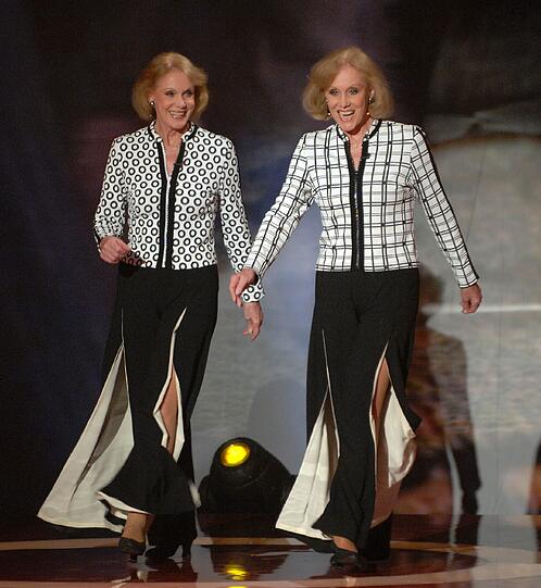 Alice und Ellen Kessler, Kessler Zwilinge, bei ihrem Auftritt in der Sendung "Menschen2006" , am 03.12.2006.