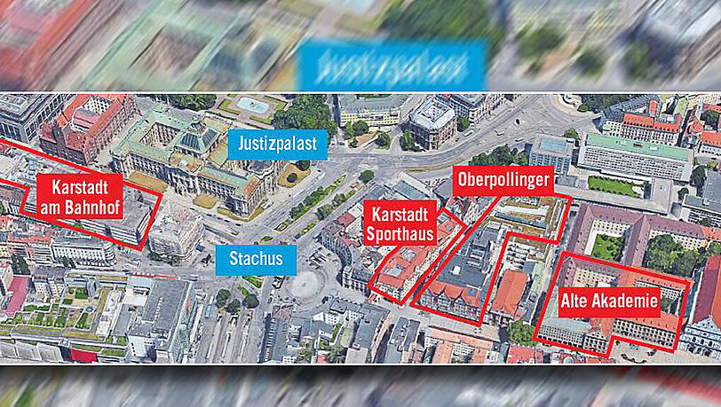 Benkos Reich: Karstadt am Bahnhof, Karstadt Sport, Oberpollinger und Alte Akademie – überall bestimmt der Österreicher mit. Benkos Reich: Karstadt am Bahnhof, Karstadt Sport, Oberpollinger und Alte Akademie – überall bestimmt der Österreicher mit.