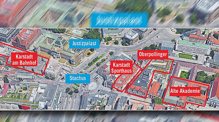 Benkos Reich: Karstadt am Bahnhof, Karstadt Sport, Oberpollinger und Alte Akademie &ndash; überall bestimmt der Österreicher mit.