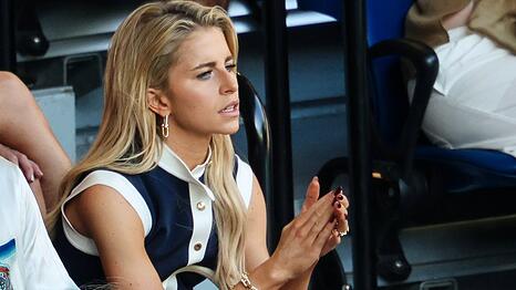 Caro Daur beim Match zwischen Carlos Alcaraz und Alexander Zverev.