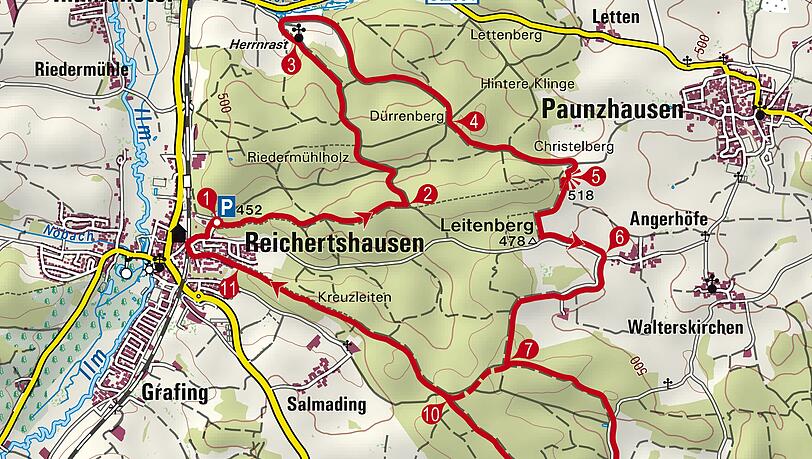 Die Tour-Route Die Tour-Route