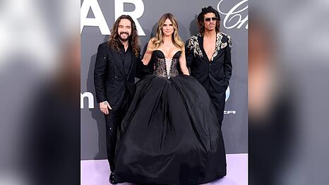 Heidi Klum besuchte mit Sohn Henry (r.) und Ehemann Tom Kaulitz die amfAR Gala in Cannes.