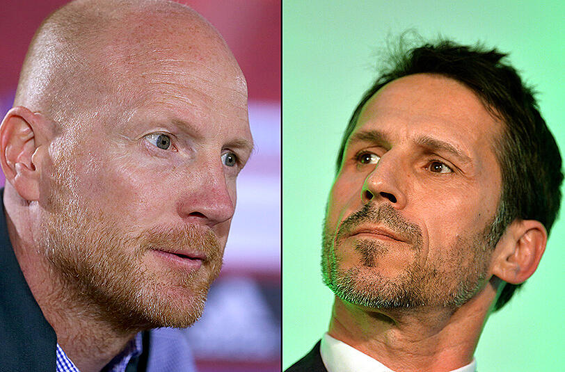 Knüpfen in Sachen Schlagabtausch an frühere Duelle an: Bayerns Sportvorstand Matthias Sammer und Werders Manager Thomas Eichin.