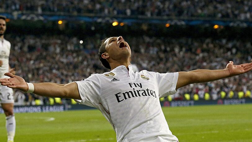 Javier Hernández schoss Madrid mit seinem Treffer gegen Atletico ins Halbfinale.