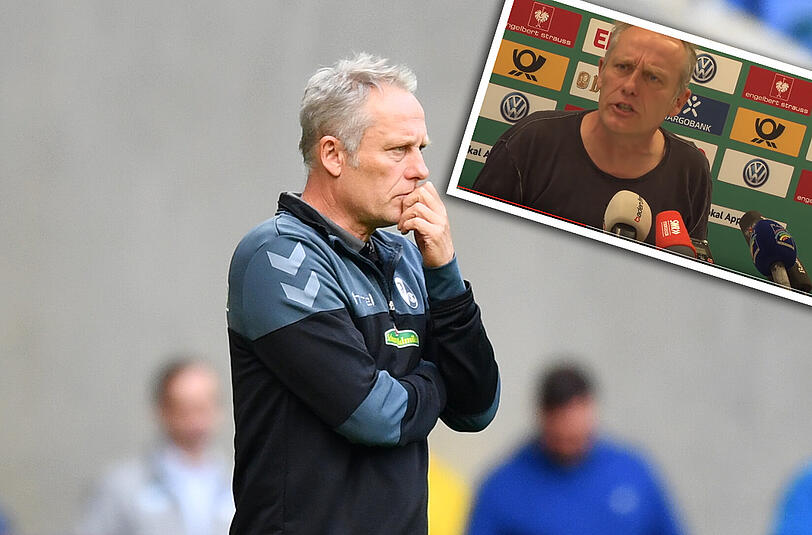 Emotionaler Auftritt: SC-Coach Christian Streich ärgert sich über den Fall Roger Schmidt.