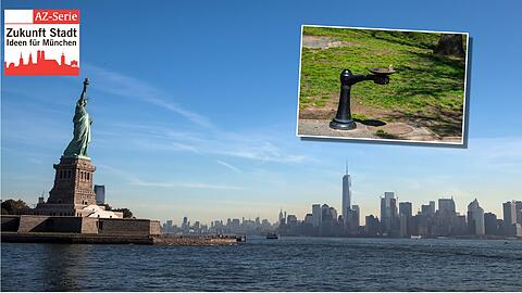 New York ist von Wasser umgeben &ndash; und Trinkbrunnen mit kostenlosem Wasser gibt es auch an vielen Ecken.