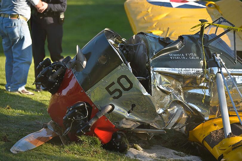Harrison Ford ist bei seinem Flugzeugabsturz auf einem kalifornischen Golfplatz verletzt worden.