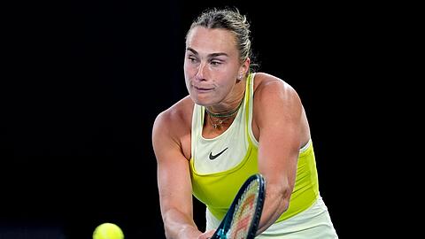 Greift erneut nach der Trophäe bei den Australian Open: Aryna Sabalenka
