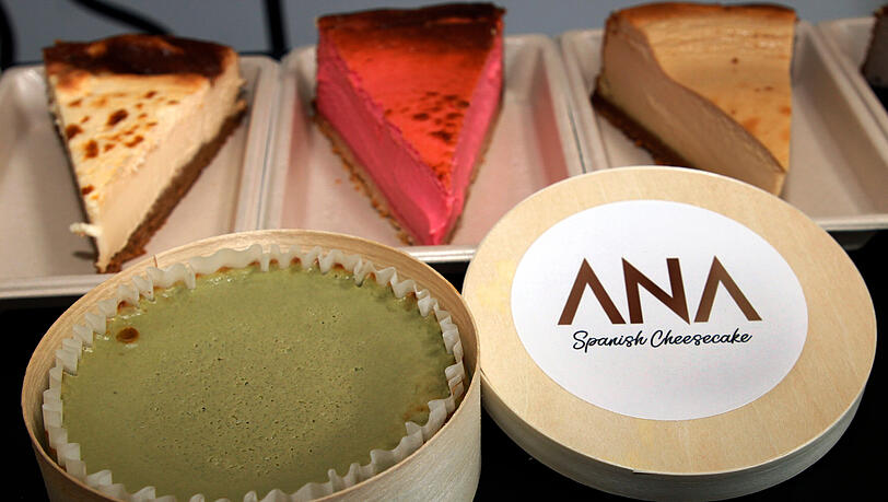 Eine Besonderheit der baskischen Käsekuchen bei Ana Spanish Cheesecake ist die Cremigkeit