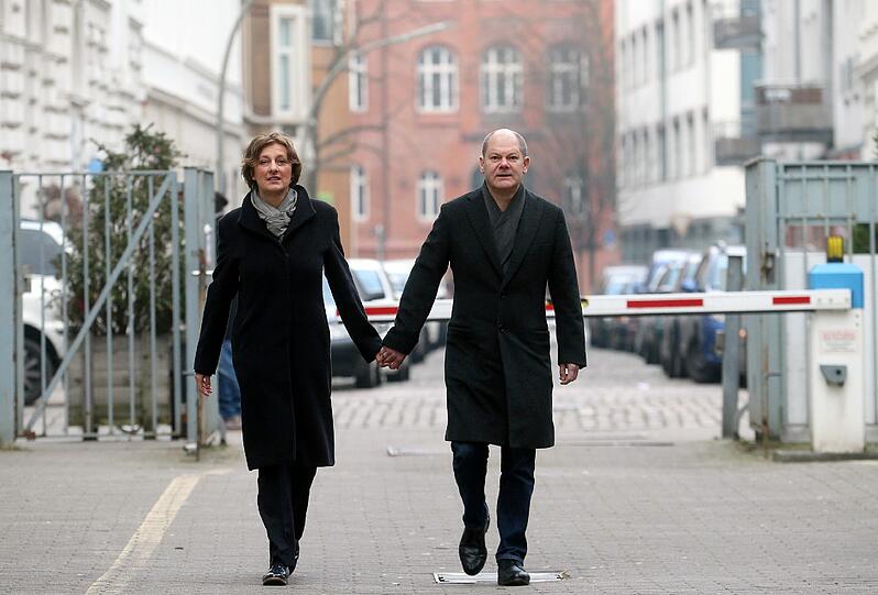 Bilder von der Wahl in Hamburg