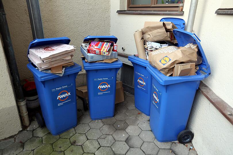 Haidhausen - Ein unerwartet hohes Aufkommen an Papiermüll