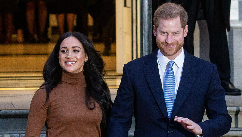 Harry und Meghan während eines Auftritts in London zu Beginn des Jahres
