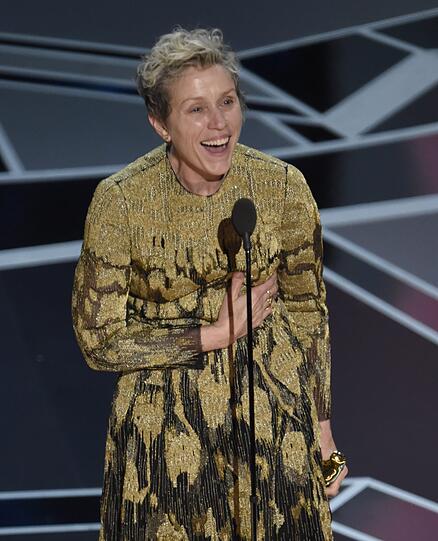 Frances McDormand siegt als beste Hauptdarstellerin in "Three Billboards Outside Ebbing, Missouri"
