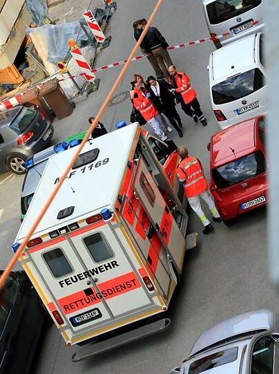 Bilder vom Tatort in der Zentnerstraße
