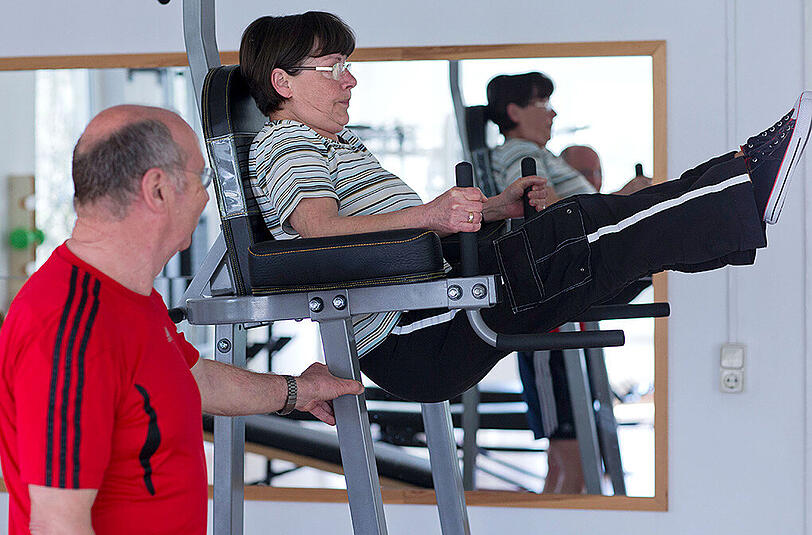 Rüstigen Rentnern geht es um Fitness &ndash; und die Gemeinsamkeit in der Gruppe im Fitness-Studio.