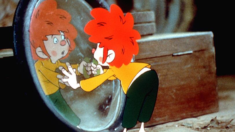 Überhaupt kein Grund, beim Blick in den Spiegel zu erschrecken: Dem Pumuckl sieht man seine 55 Jahre im Geschäft nun wirklich nicht an.