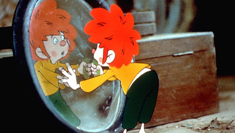 Überhaupt kein Grund, beim Blick in den Spiegel zu erschrecken: Dem Pumuckl sieht man seine 55 Jahre im Geschäft nun wirklich nicht an.