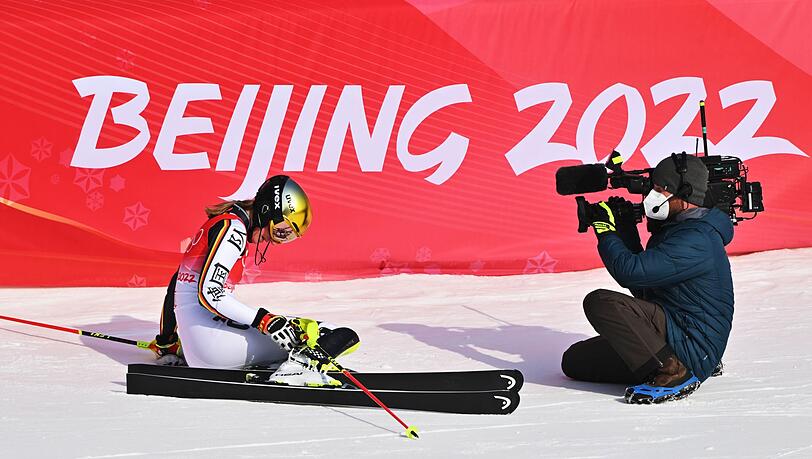 Lena Dürr verpasste eine Medaille im Slalom.