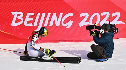 Lena Dürr verpasste eine Medaille im Slalom.