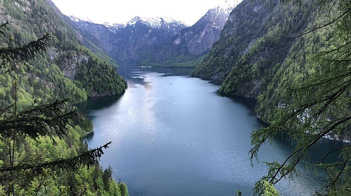 Am Grund des Königssees verläuft die Abwasserleitung bis nach St. Bartholomä.
