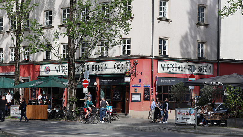 Auch so ein Fixpunkt: das "Wirtshaus zur Brez'n". Auch so ein Fixpunkt: das "Wirtshaus zur Brez'n".