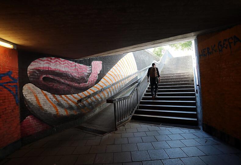 Die Unterführung an der Landshuter Allee.