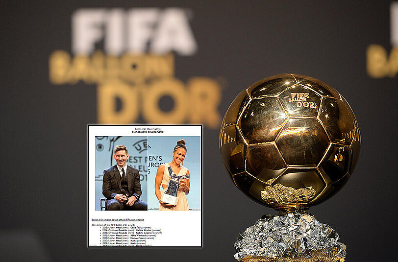 Hat die FIFA versehentlich dei Gewinner des Ballon d'Or zu früh verraten?