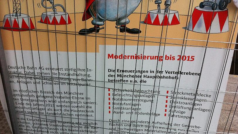 ... denn der Hauptbahnhof wird umgebaut. ... denn der Hauptbahnhof wird umgebaut.