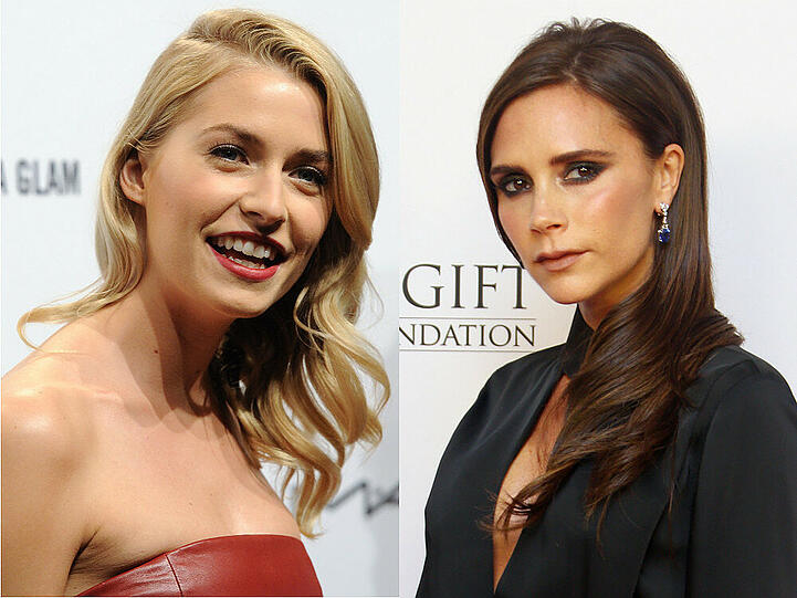 Victoria Beckham (r.) und Lena Gercke machen unabhängig von ihren Kicker-Männern Karriere