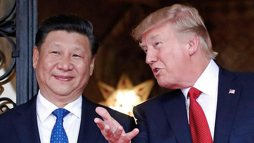 US-Präsident Donald Trump zusammen mit dem chinesischen Präsidenten Xi Jinping in Trumps Anwesen Mar-a-Lago. Beide mahnten Nordkorea zum Unterlassen weiterer Provokationen.