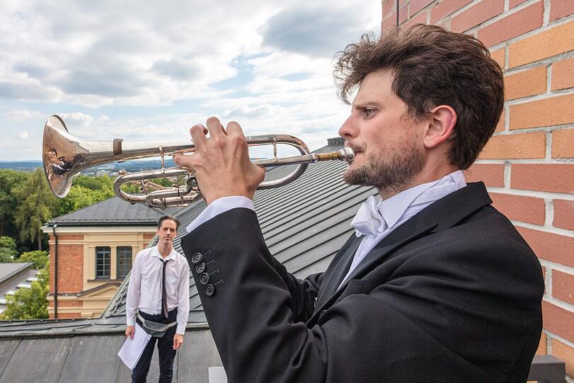 Szenen aus "The Loop of the Nibelung" im Bayreuther Festspielhaus.