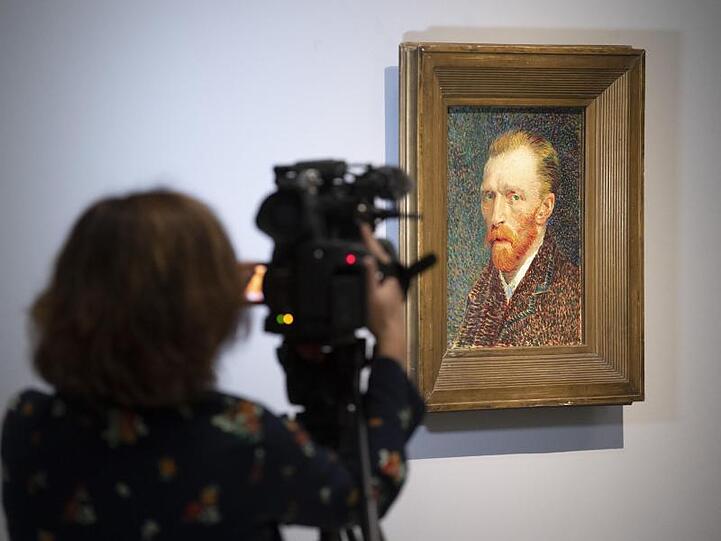 Berühmtes Selbstporträt von Vincent van Gogh aus dem Jahr 1887.
